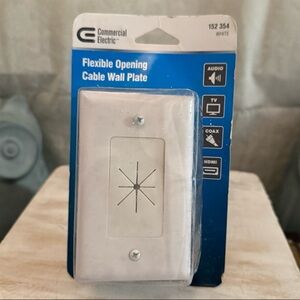 Commercial Electric Flexible Opening Cable Wall Plate